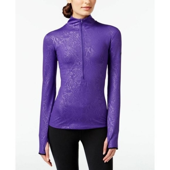 Nike Pro Dri-Fit Embossed Heights Half Zip Top - Picture 1 of 8